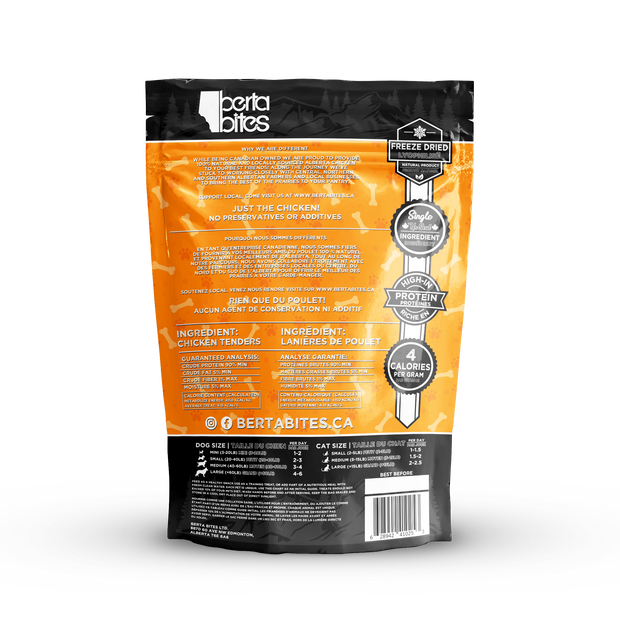 Freeze Dried Chicken Tender Bites - 125g