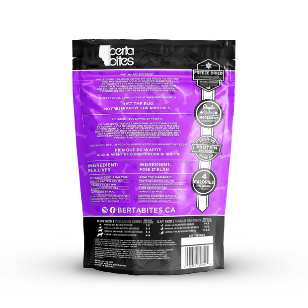 Freeze Dried Elk Liver - 125g