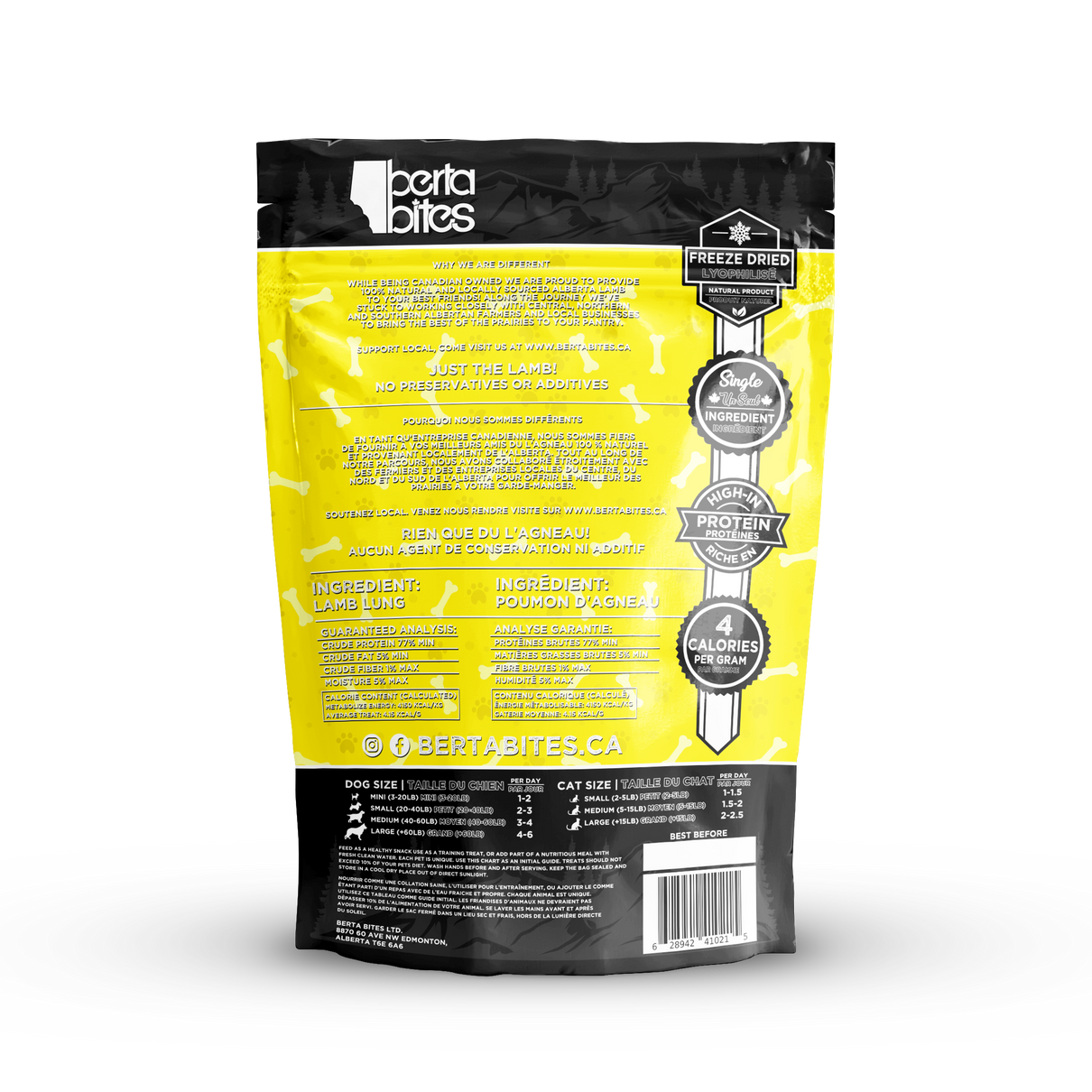 Freeze Dried Lamb Lung - 100g