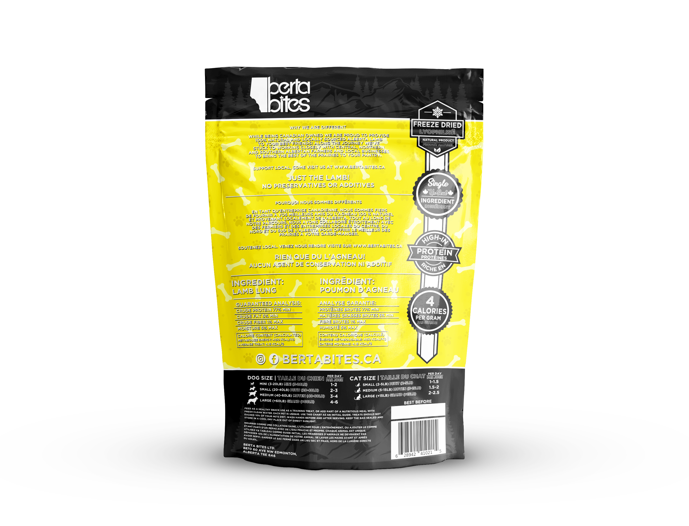 Freeze Dried Lamb Lung - 100g