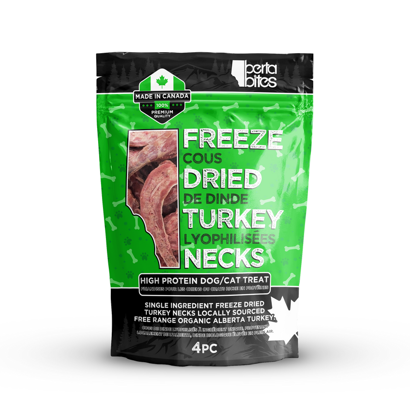 Freeze Dried Turkey Necks - 4PC