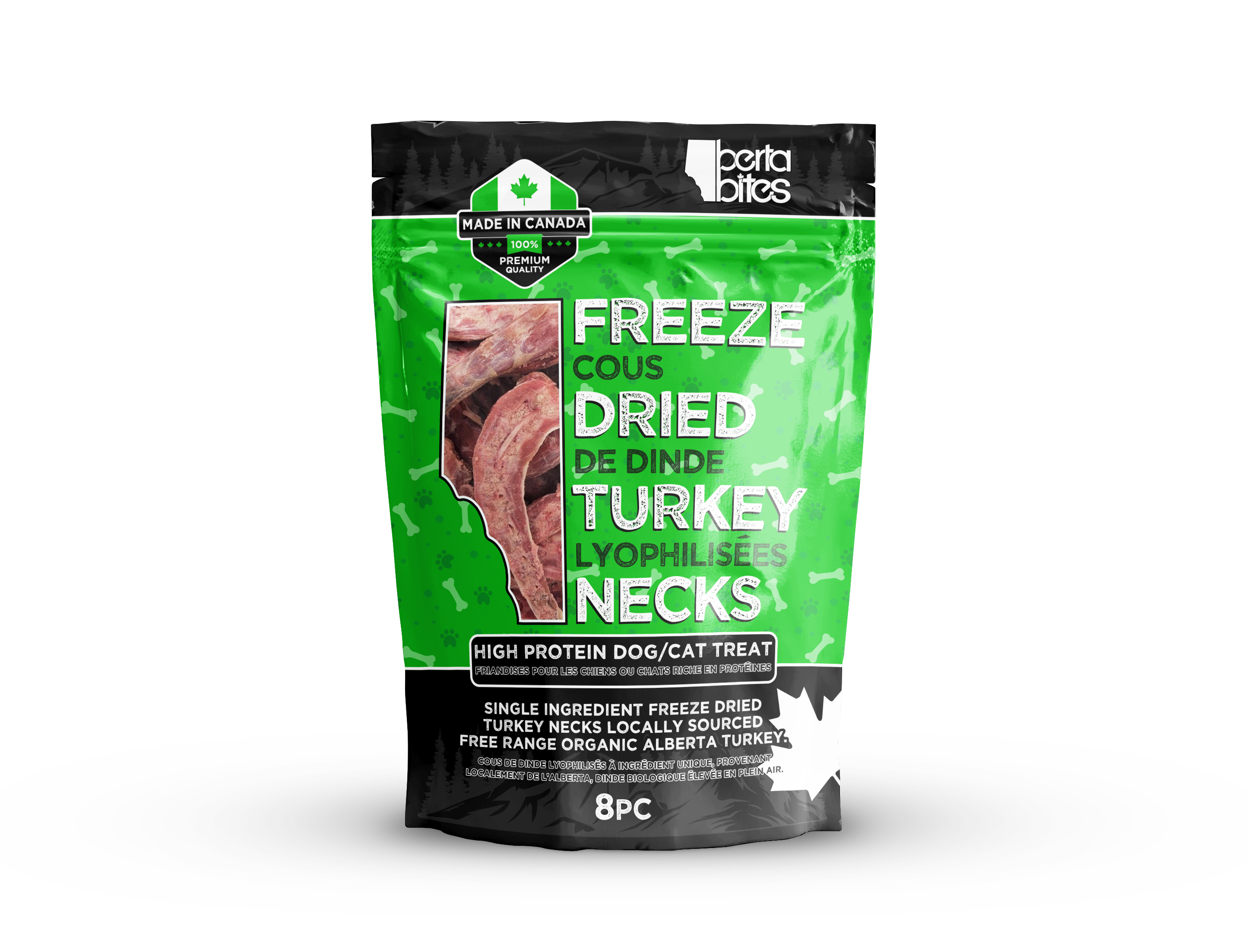 Freeze Dried Turkey Necks - 8PC