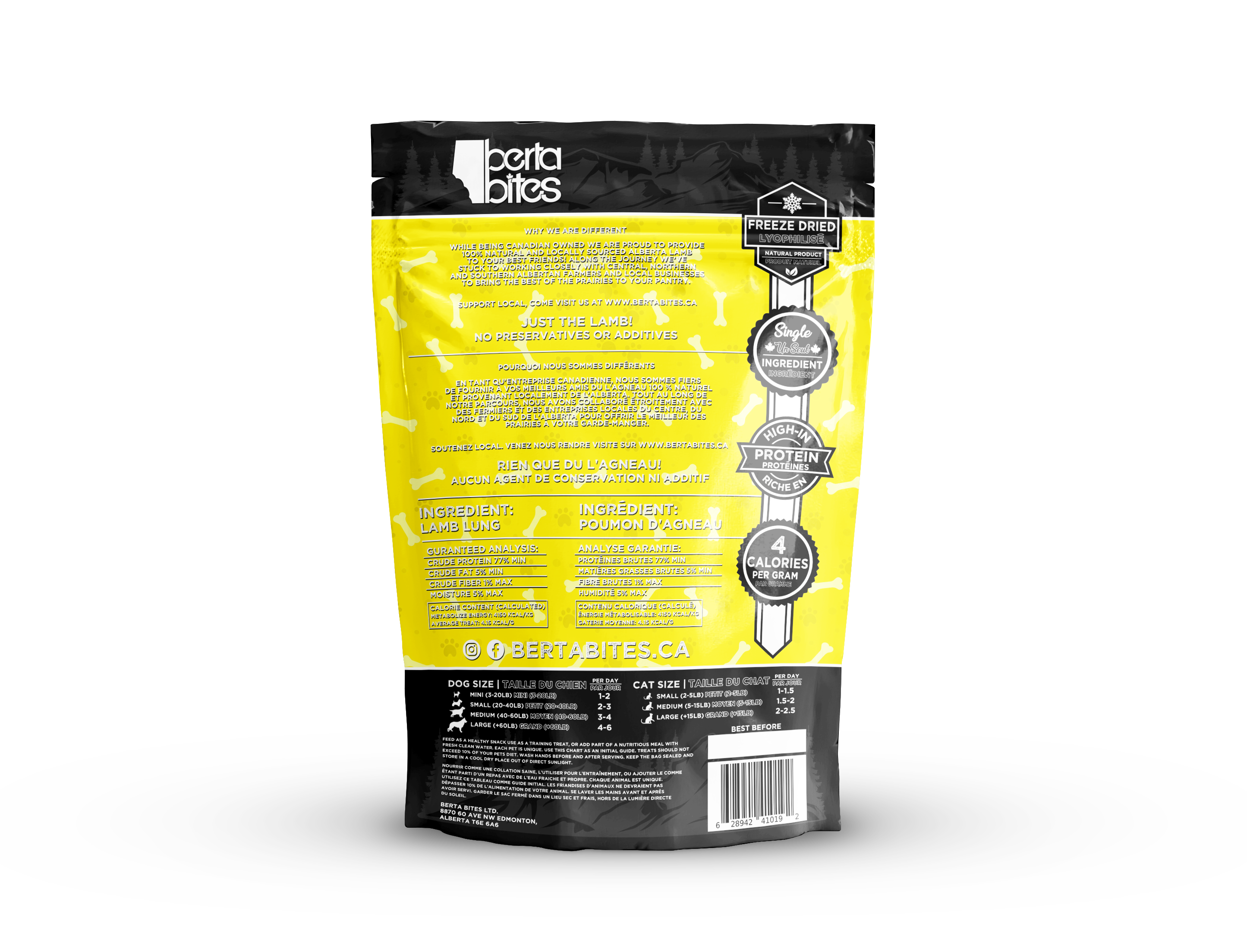 Freeze Dried Lamb Lung - 40g