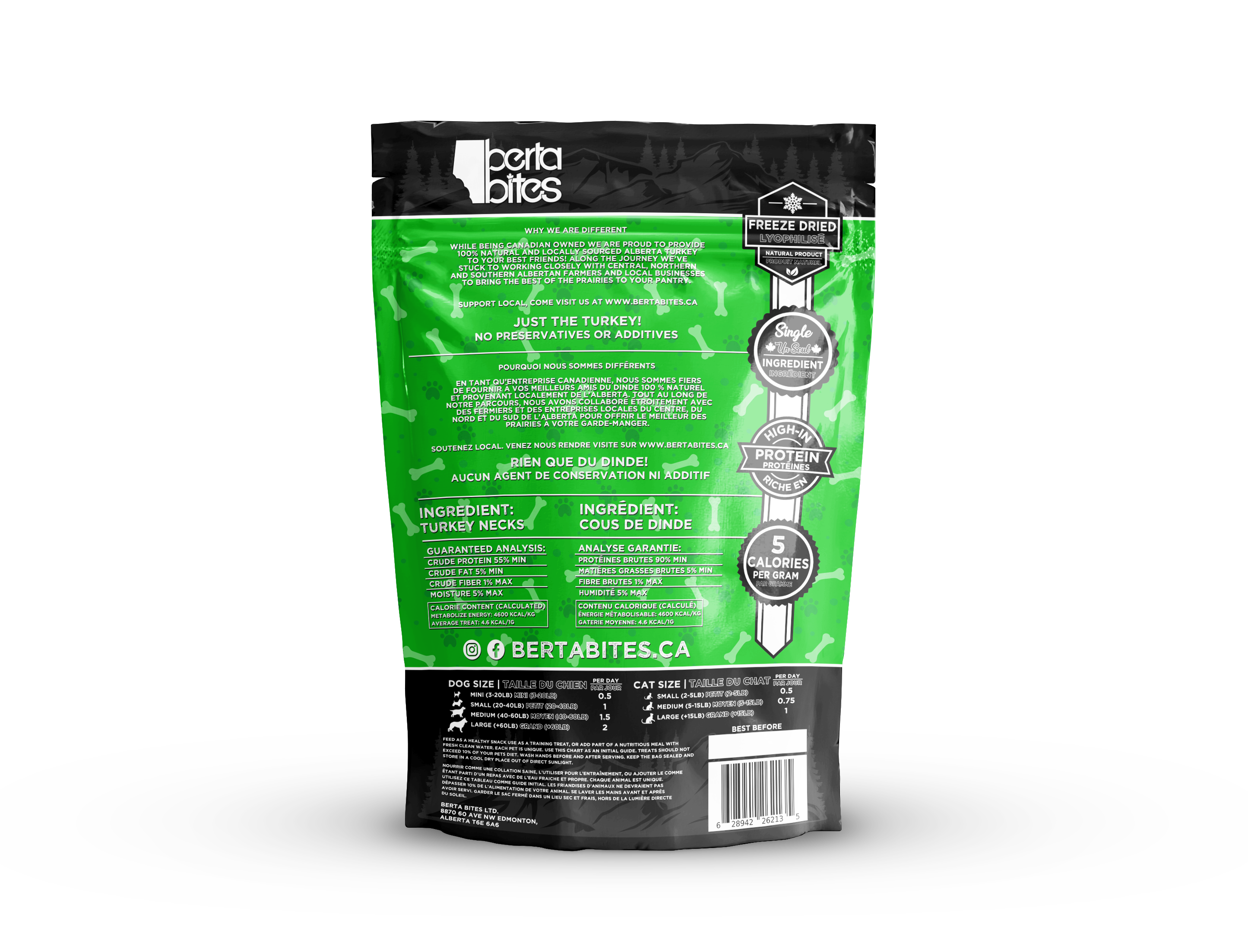 Freeze Dried Turkey Necks - 4PC